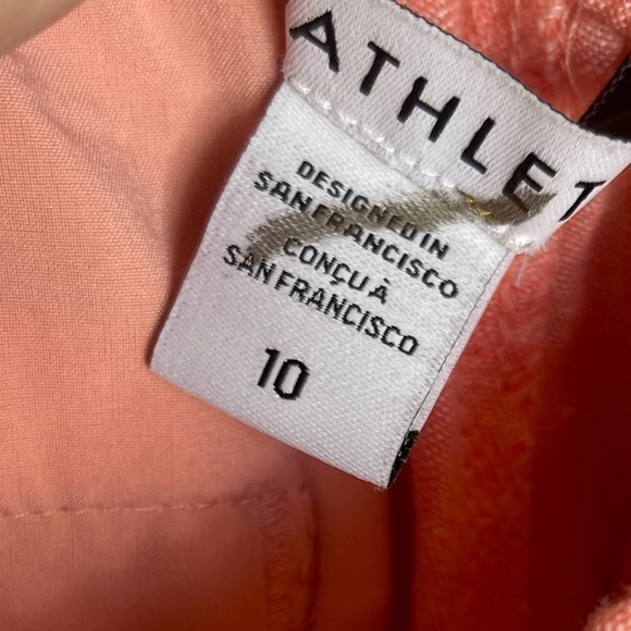 athleta coral pink retreat linen jogger pant - Picture 7 of 7